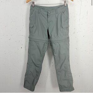 North Face Women’s size 2 Gray Zip Off Convertible Hiking Pants - Shorts READ